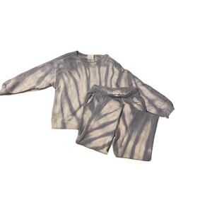 Baby Gap 5T Unisex 2 Piece Sweat Outfit Crew Neck With Raw Hem Sweat Pants